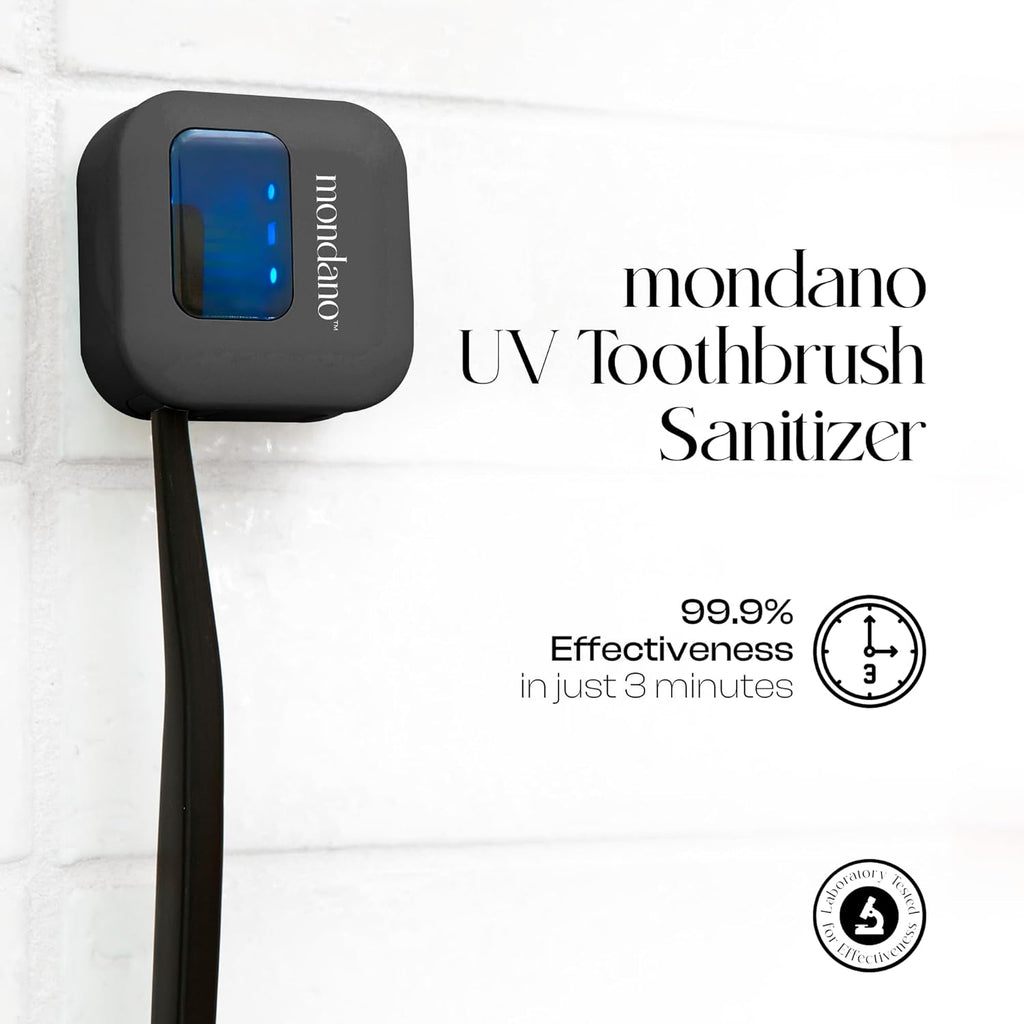 UV-C Toothbrush Sanitizer and Holder, Toothbrush Case - Manual/Electric Toothbrush Cover for Any Toothbrush Head - Rechargeable Toothbrush Travel Case, Tooth Brush Cover Cap for Home